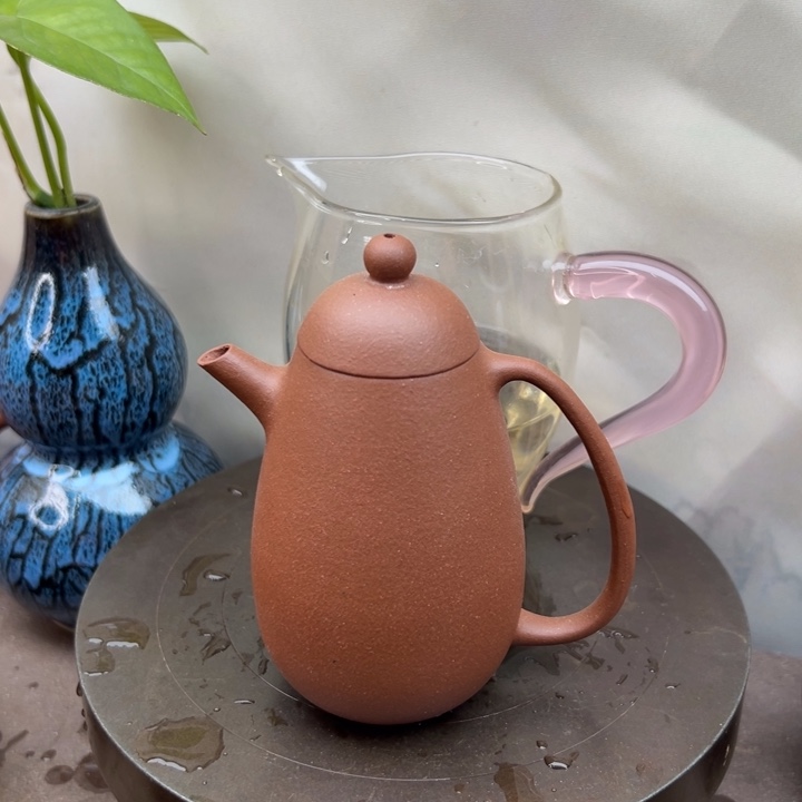 紫砂茶壶底槽清龙蛋200c c