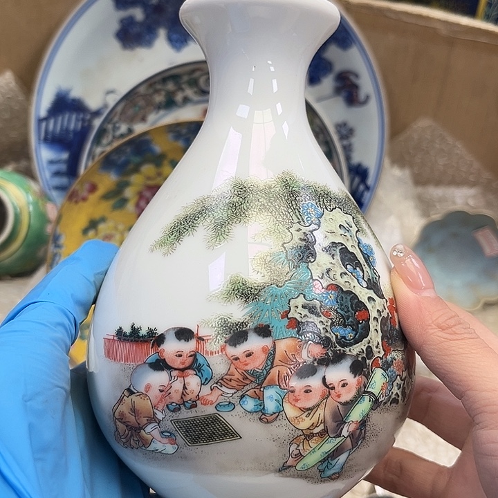 瓷片瓷器摆件 瓷器摆件