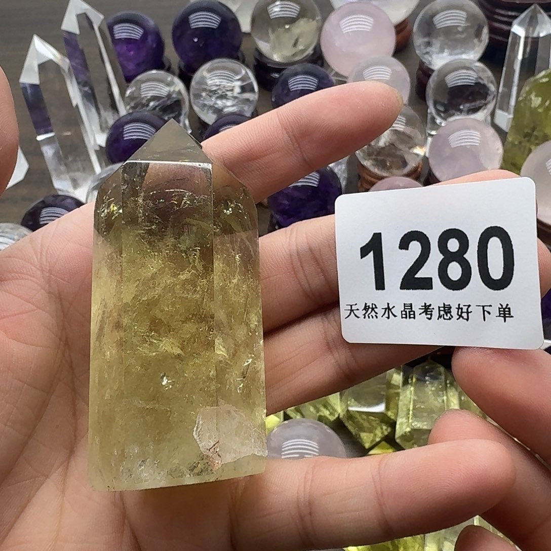 黄晶未镶嵌珠宝半成品