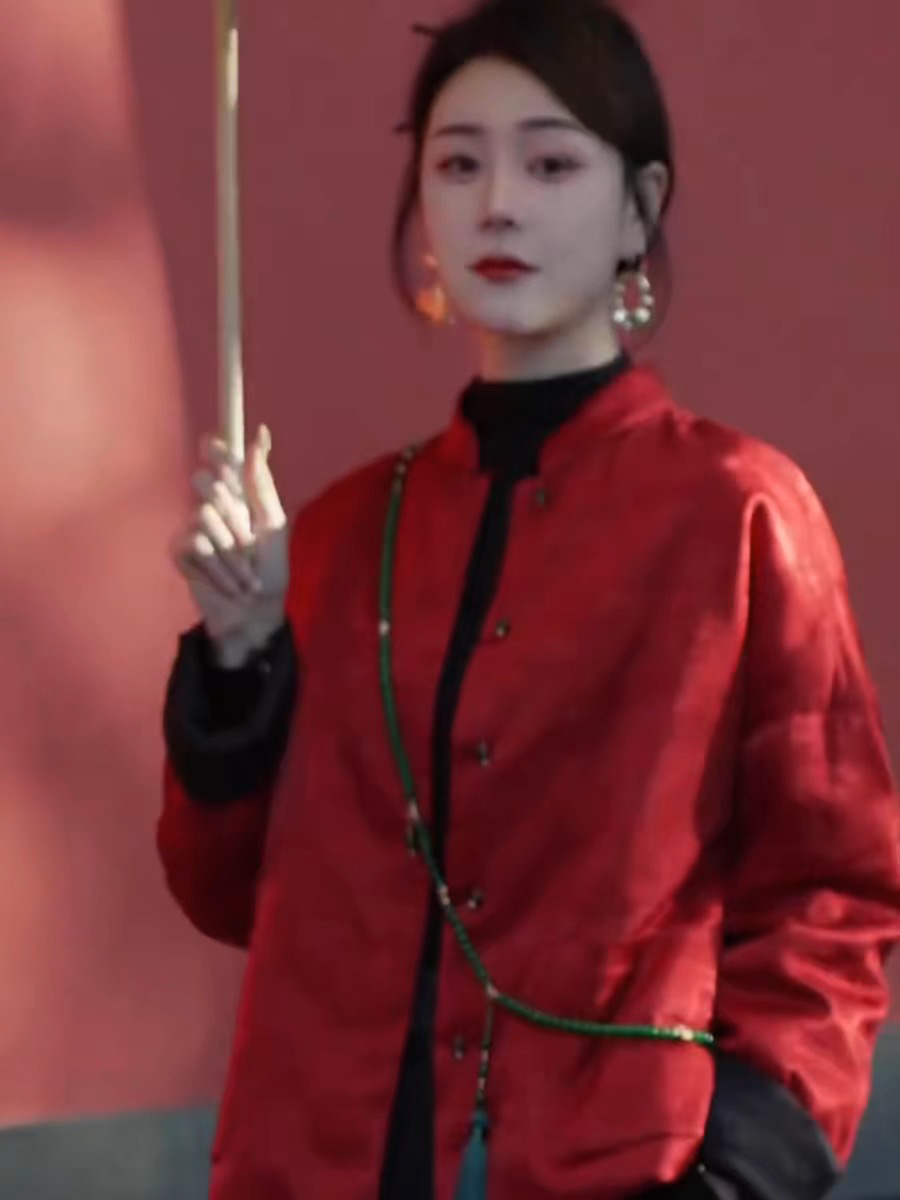 DY1926樱美嘉高定设计款秋冬时尚羽绒服气质中式上衣