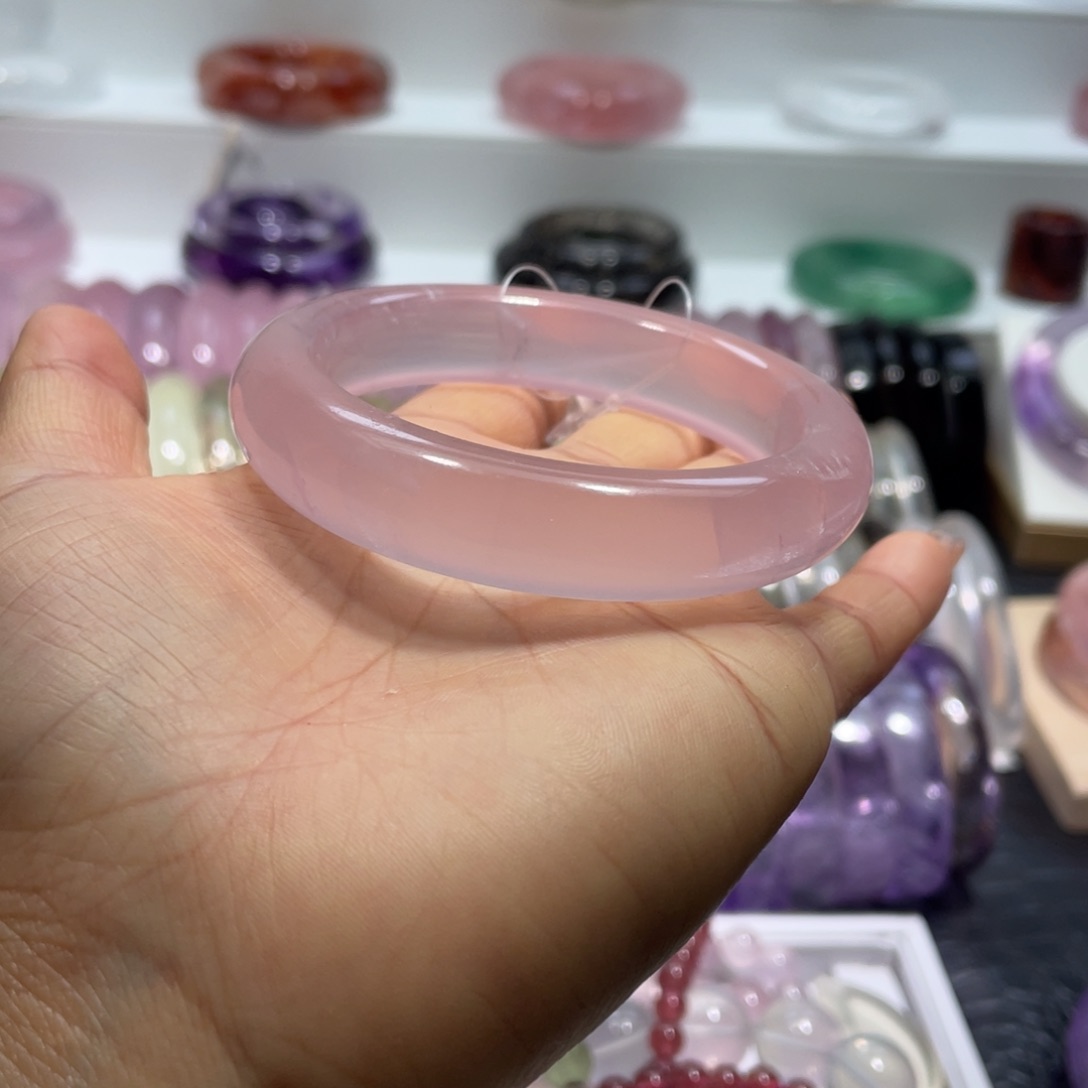 水晶手镯56圈口12号未镶嵌