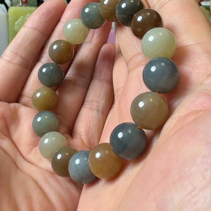 和田玉未镶嵌项链楼兰12多样性发其一