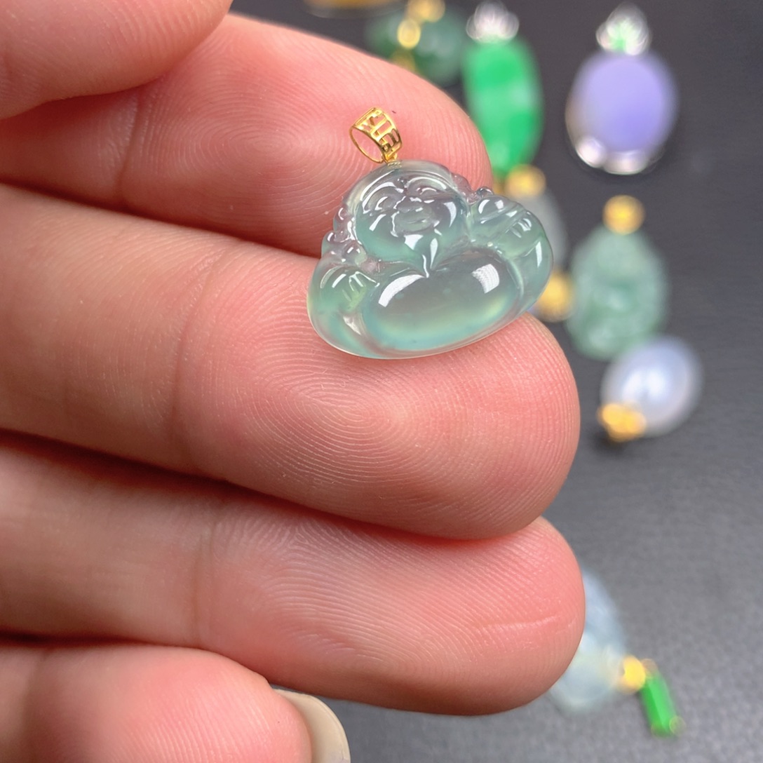 【闪购商品】翡翠18K金镶嵌颈饰翡翠