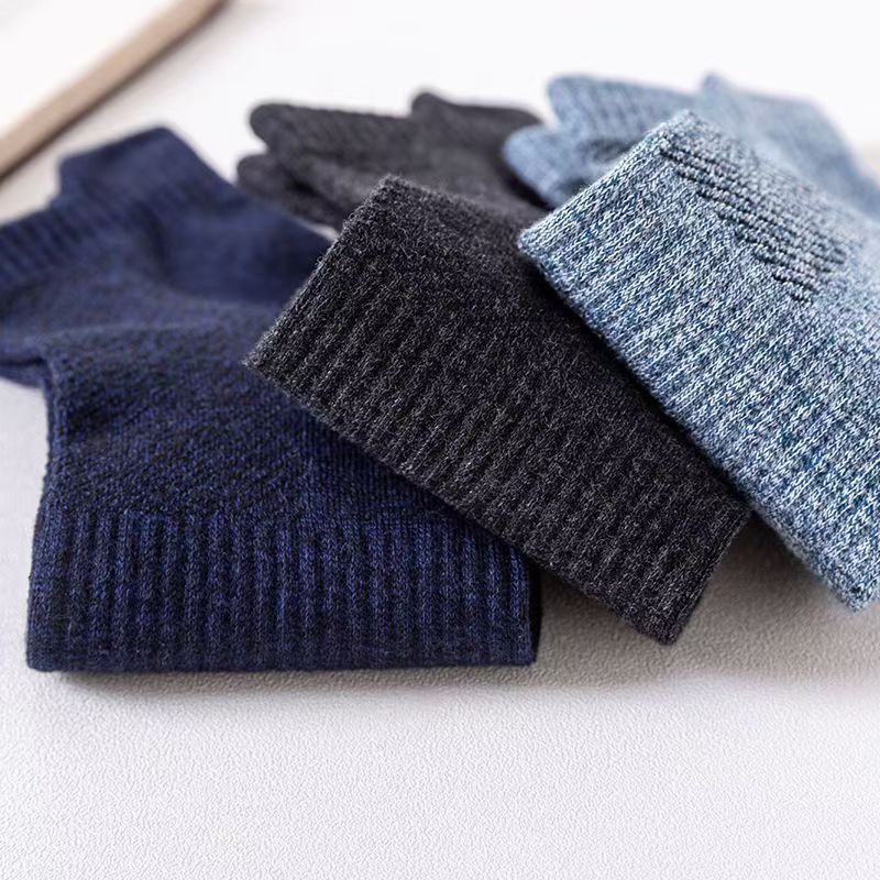 M38女秋冬针织白色袜套配雪地靴堆堆袜小腿袜套冬天中筒袜子