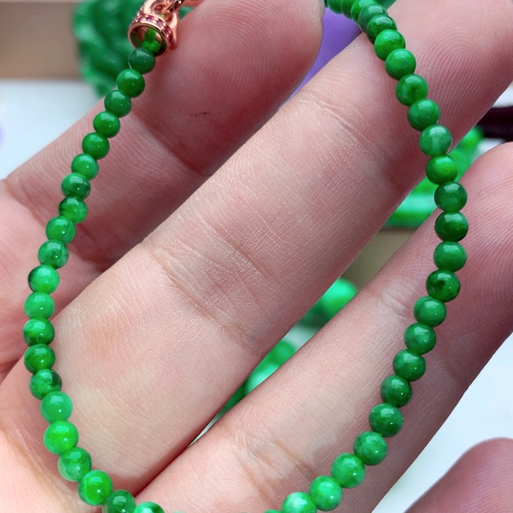 翡翠未镶嵌手链手串