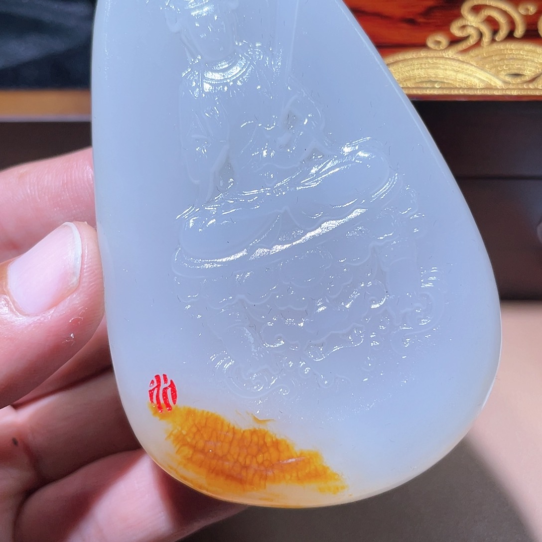 和田玉颈饰未镶嵌A7 