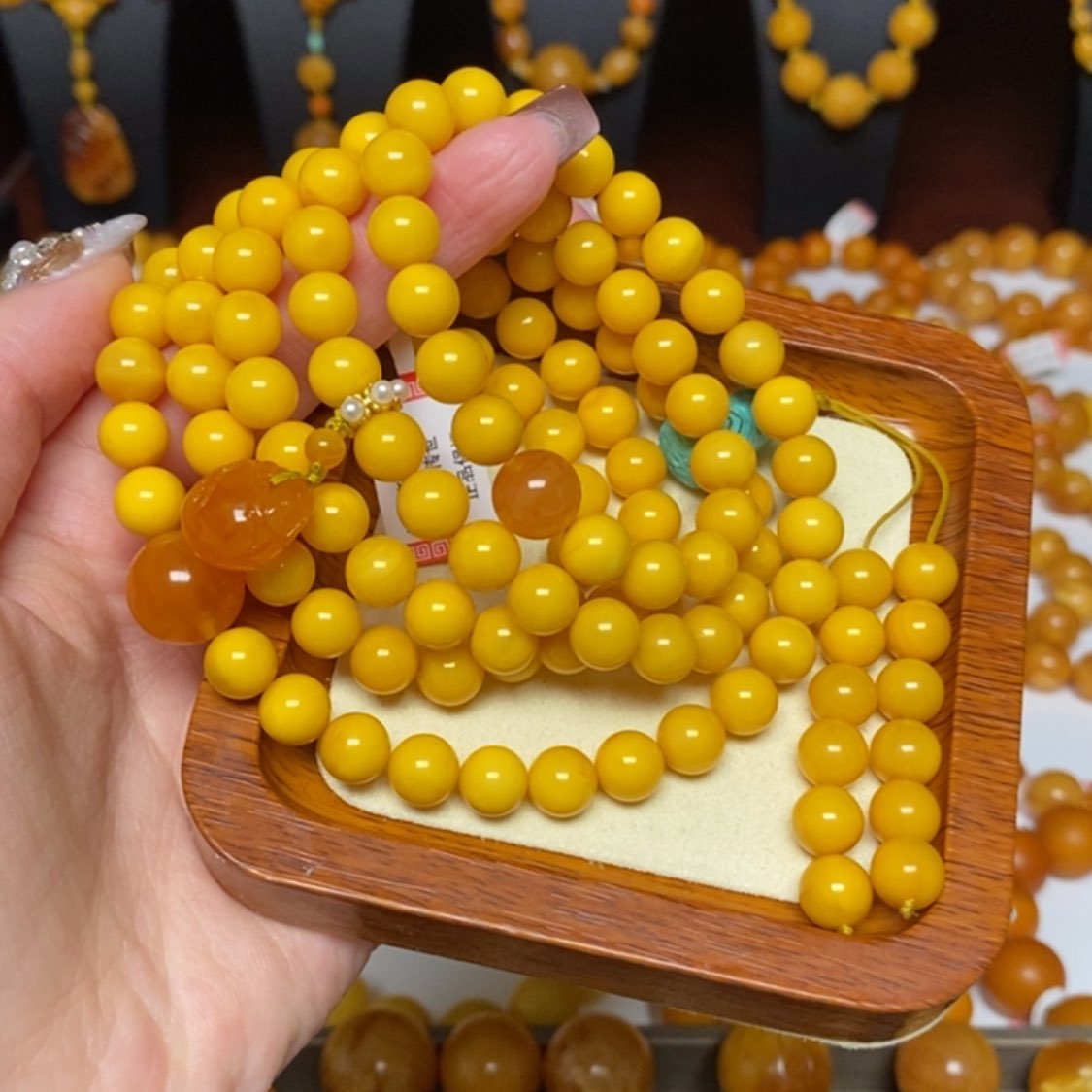 【闪购商品】蜜蜡颈饰未镶嵌项链