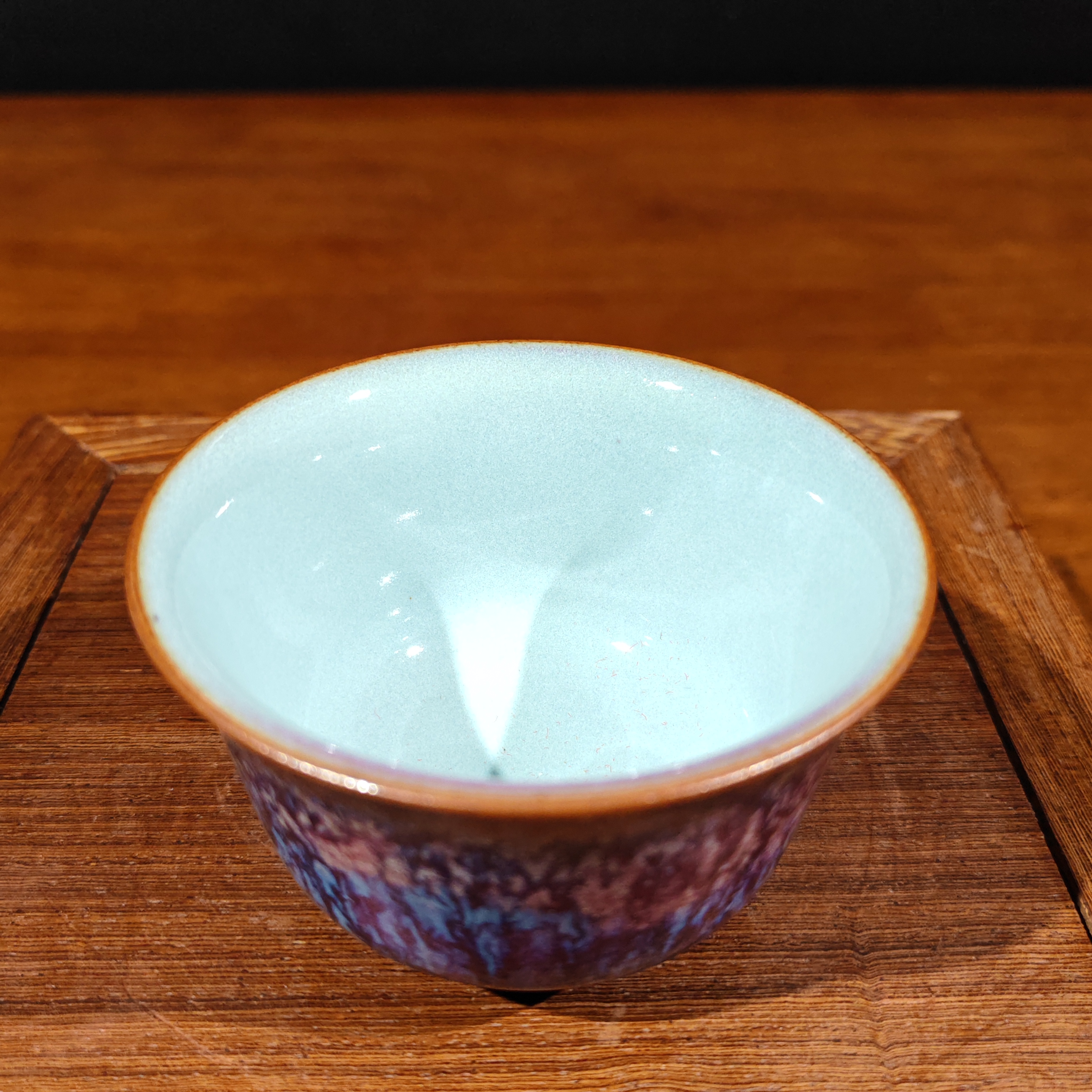 【孔家钧窑甄选】-繁花压手杯