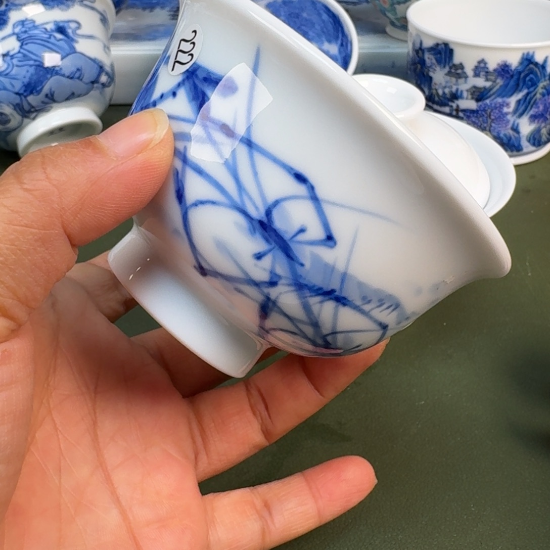 陶景德镇纯手绘茶具圆圆222