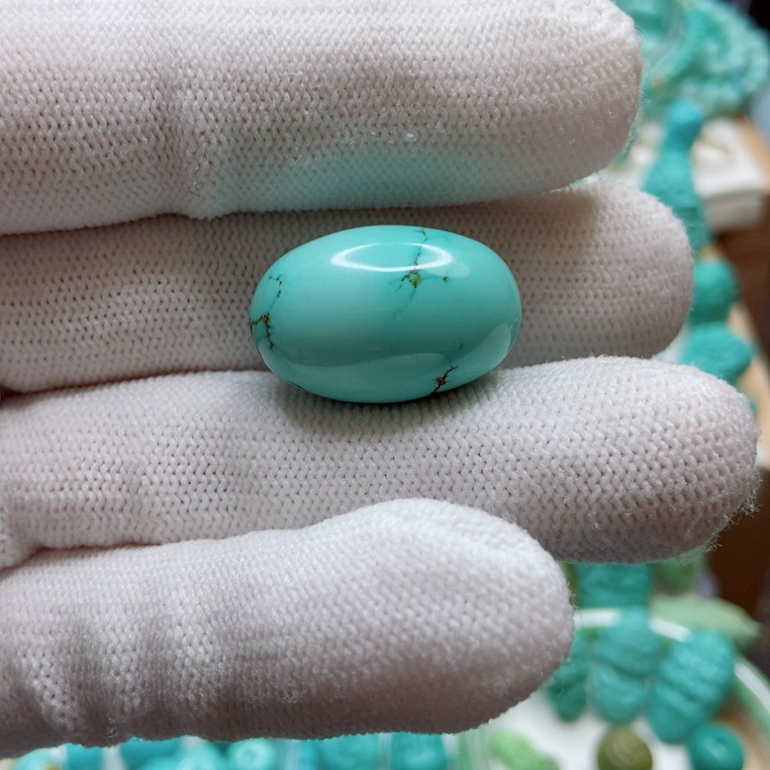 绿松石珠子未镶嵌