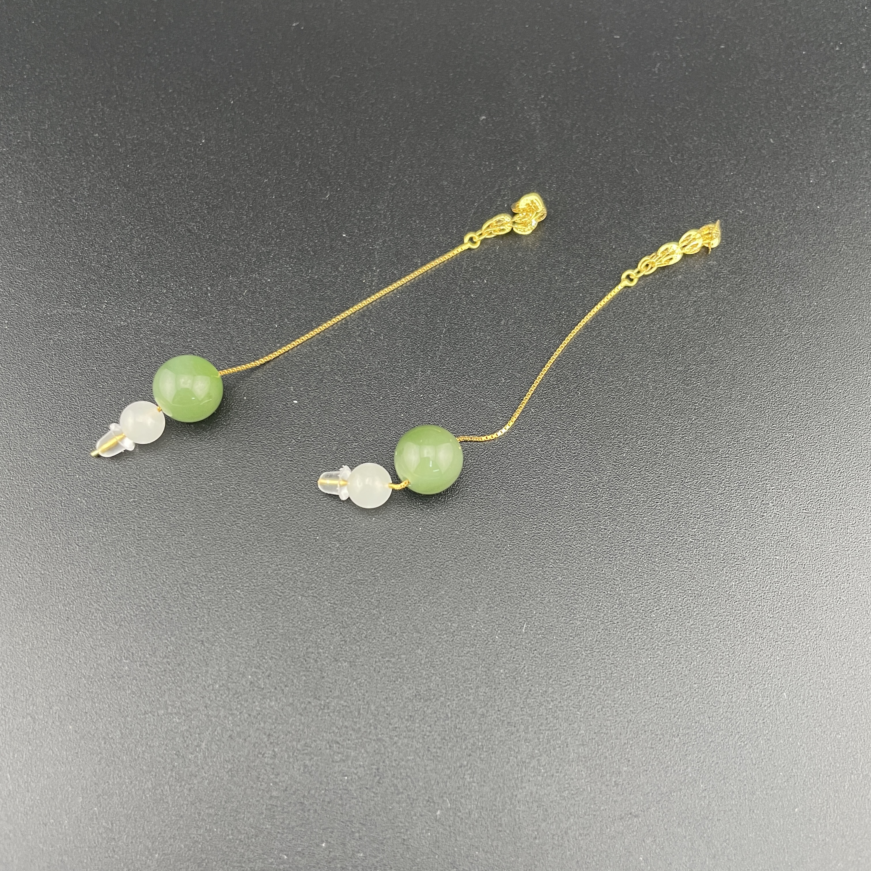 BY0923FPXQ标022 北玉精选 和田玉耳饰