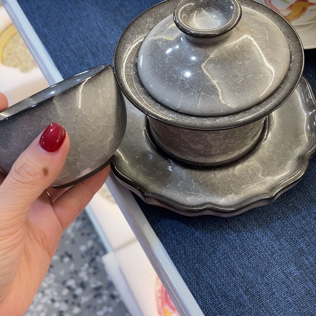 陶景德陶瓷盖碗茶具