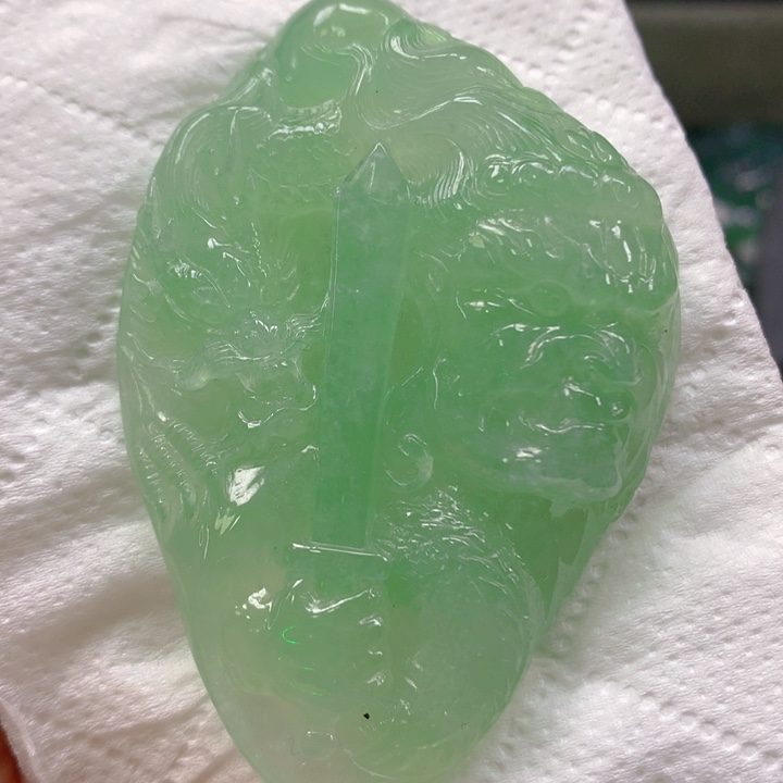 翡翠未镶嵌挂件翡翠