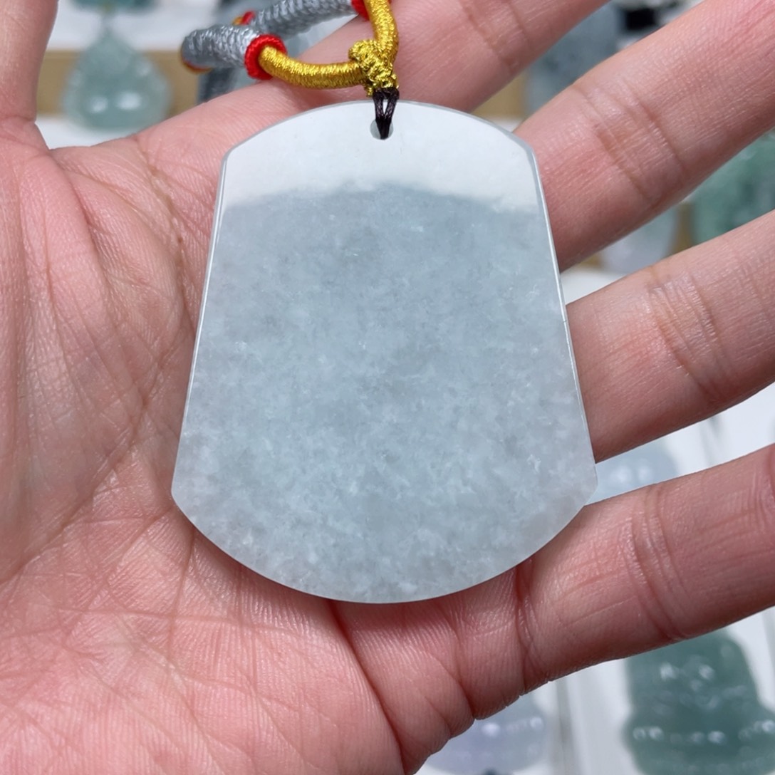 翡翠颈饰未镶嵌天然翡翠A货无事牌F1