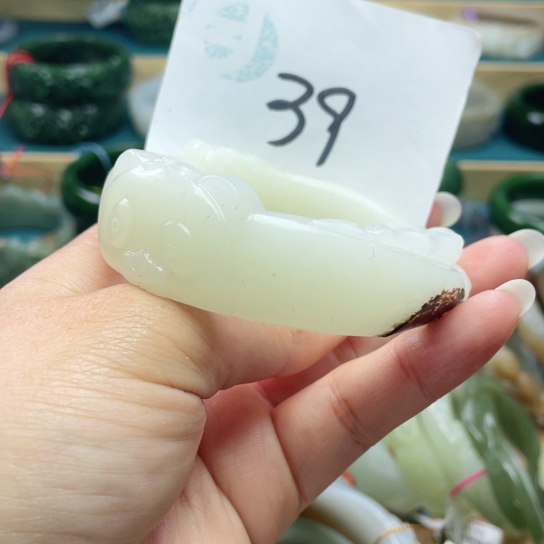 未镶嵌手镯和田玉圈口54