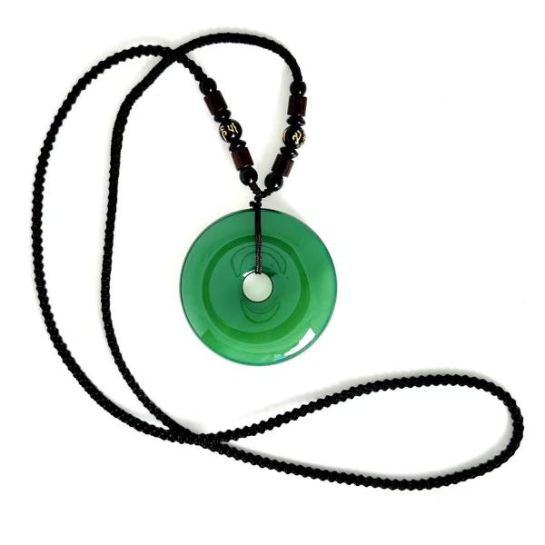 天然 玉石 玉髓平安扣项链YS350