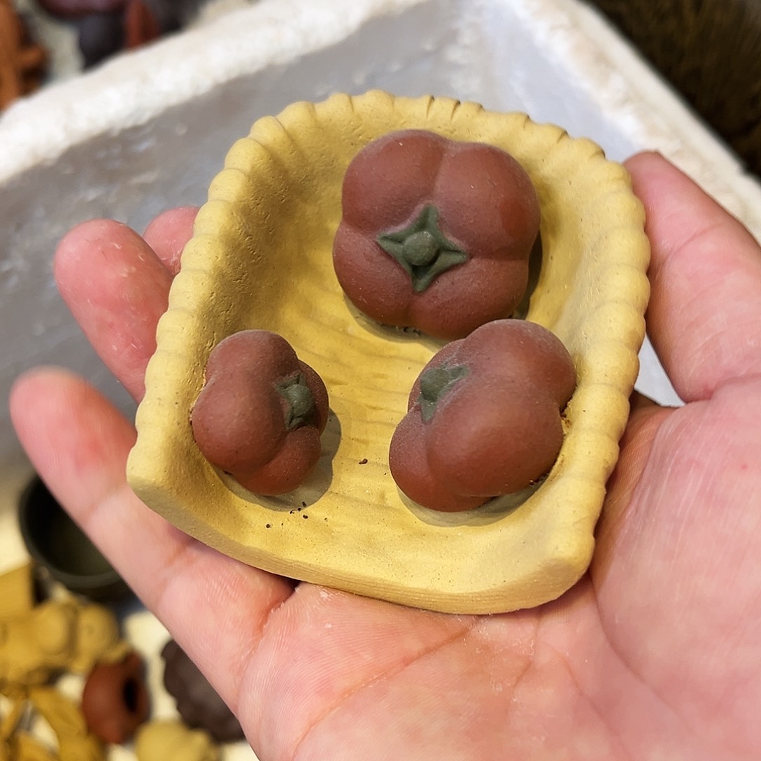 紫砂茶杯高端紫砂雕塑微瑕