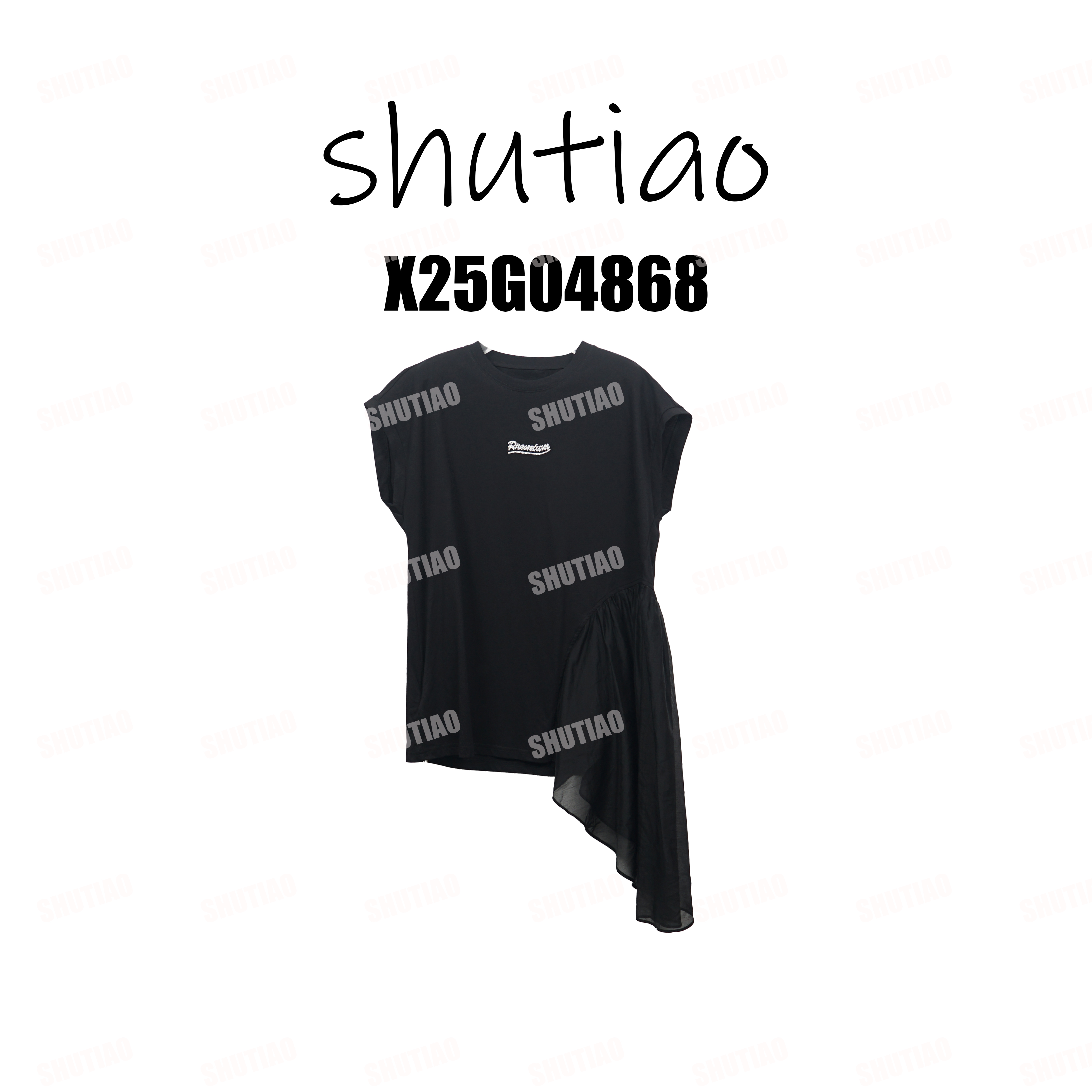 【SHUTIAO】2025夏季：新款小众设计款背心X25G04868