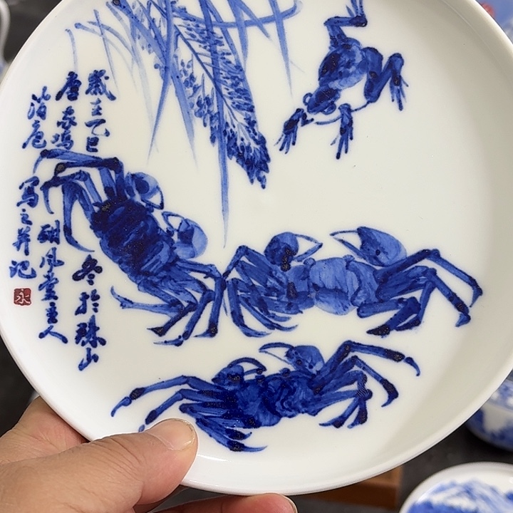 瓷片景德镇瓷器手工手绘