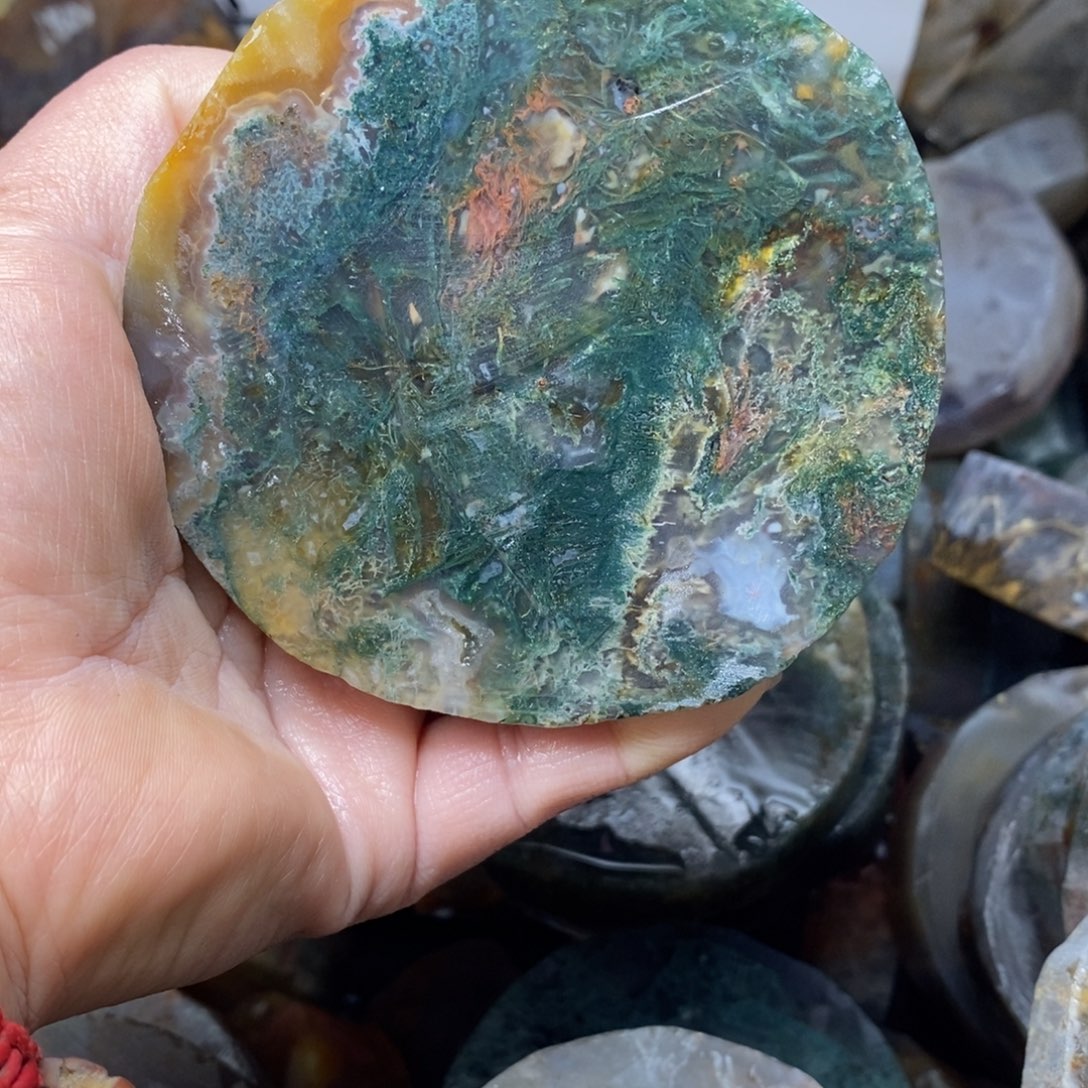 珍***尺定制玛瑙定制玛瑙手镯70圈口不退不换