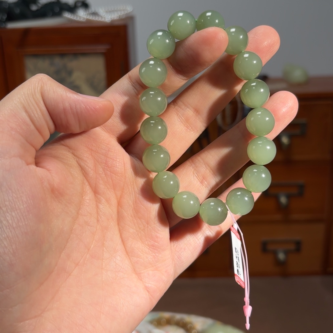 和田玉手串未镶嵌