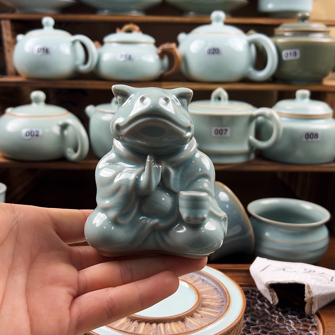 旷***风仿古釉小摆件福利价交朋友