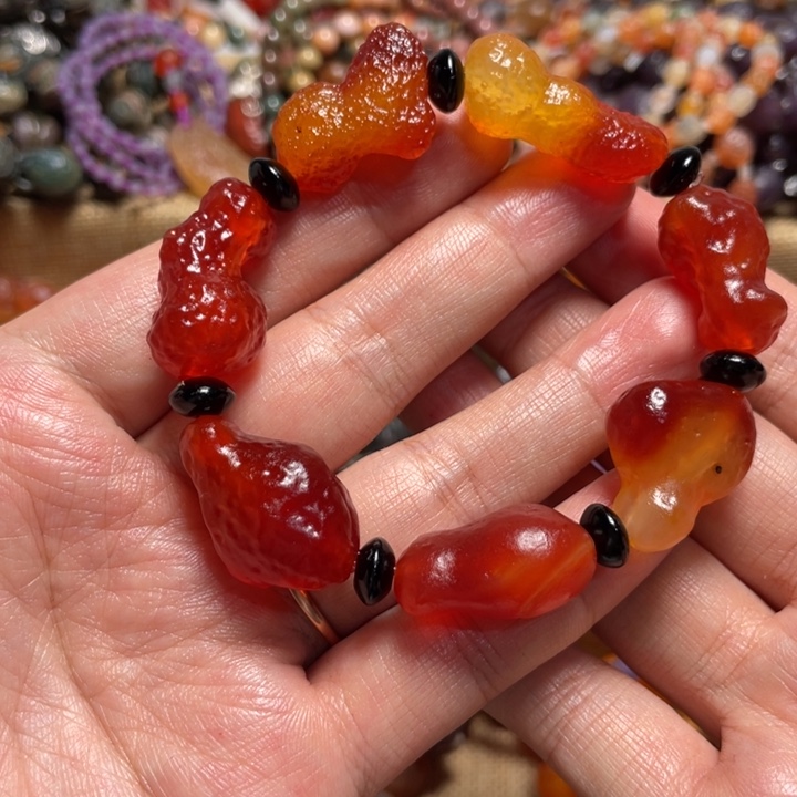 玛瑙/玉髓合金手链