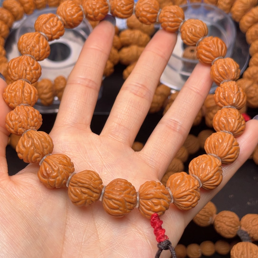 桃核手串龙纹桃核