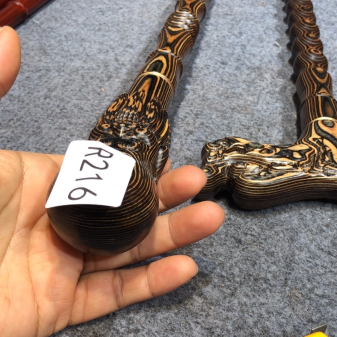 【闪购商品】木小**将斑马木寿星手杖216