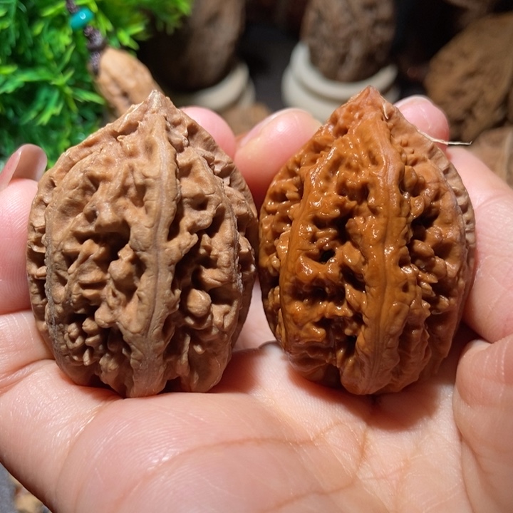 把件文玩核桃东北楸子小雪36