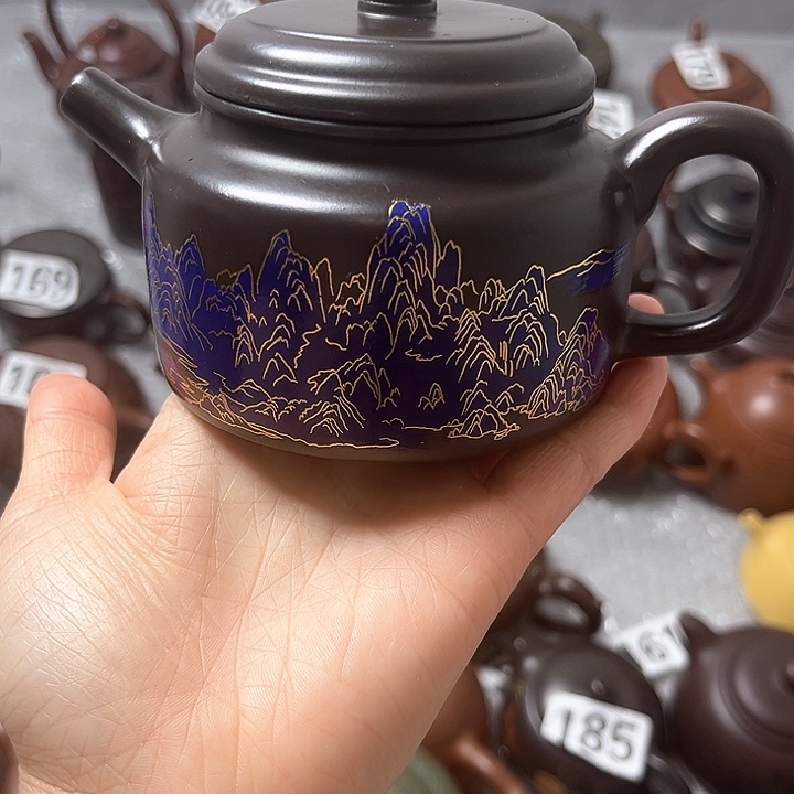 紫砂茶壶紫砂半手