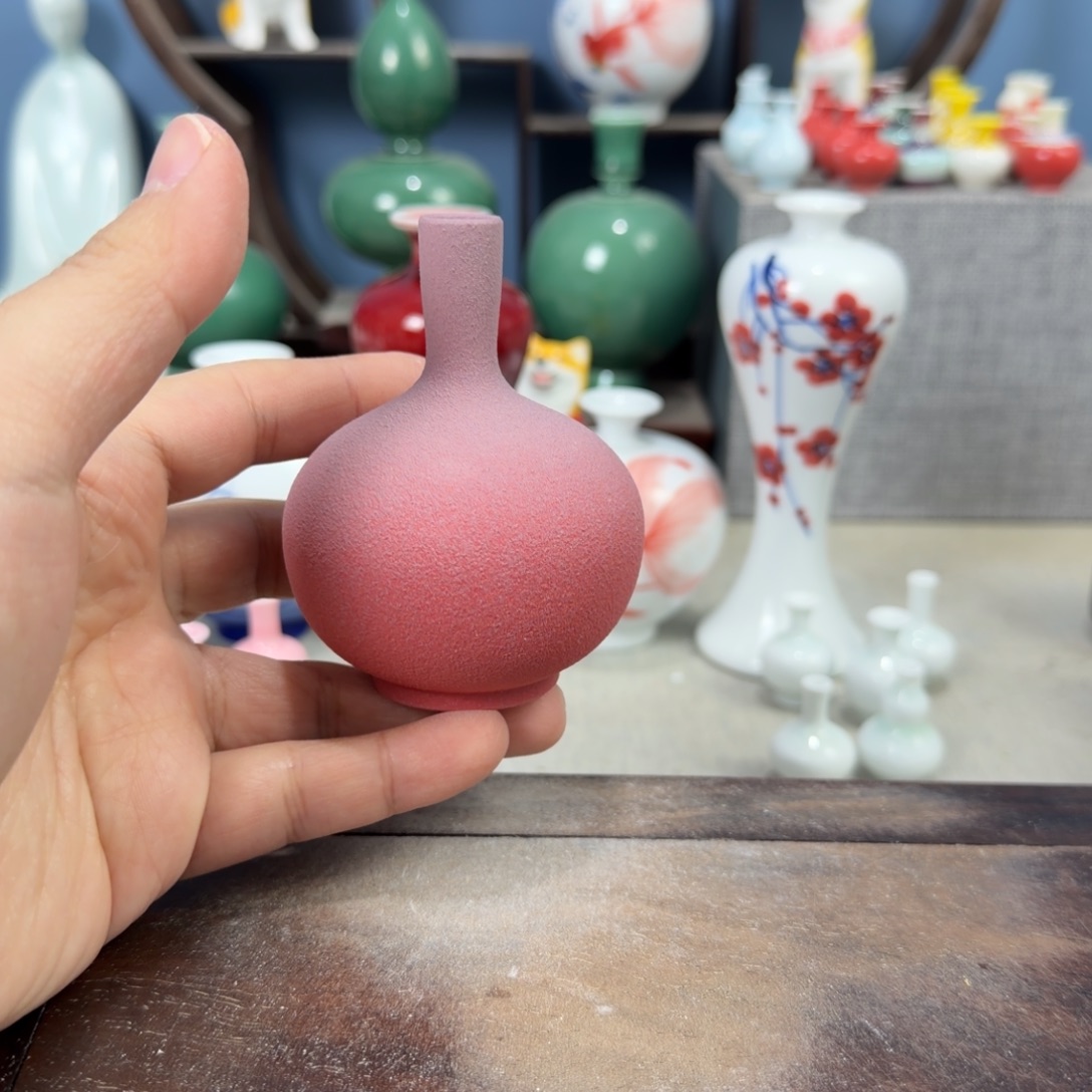 陶瓷手工小花器摆件