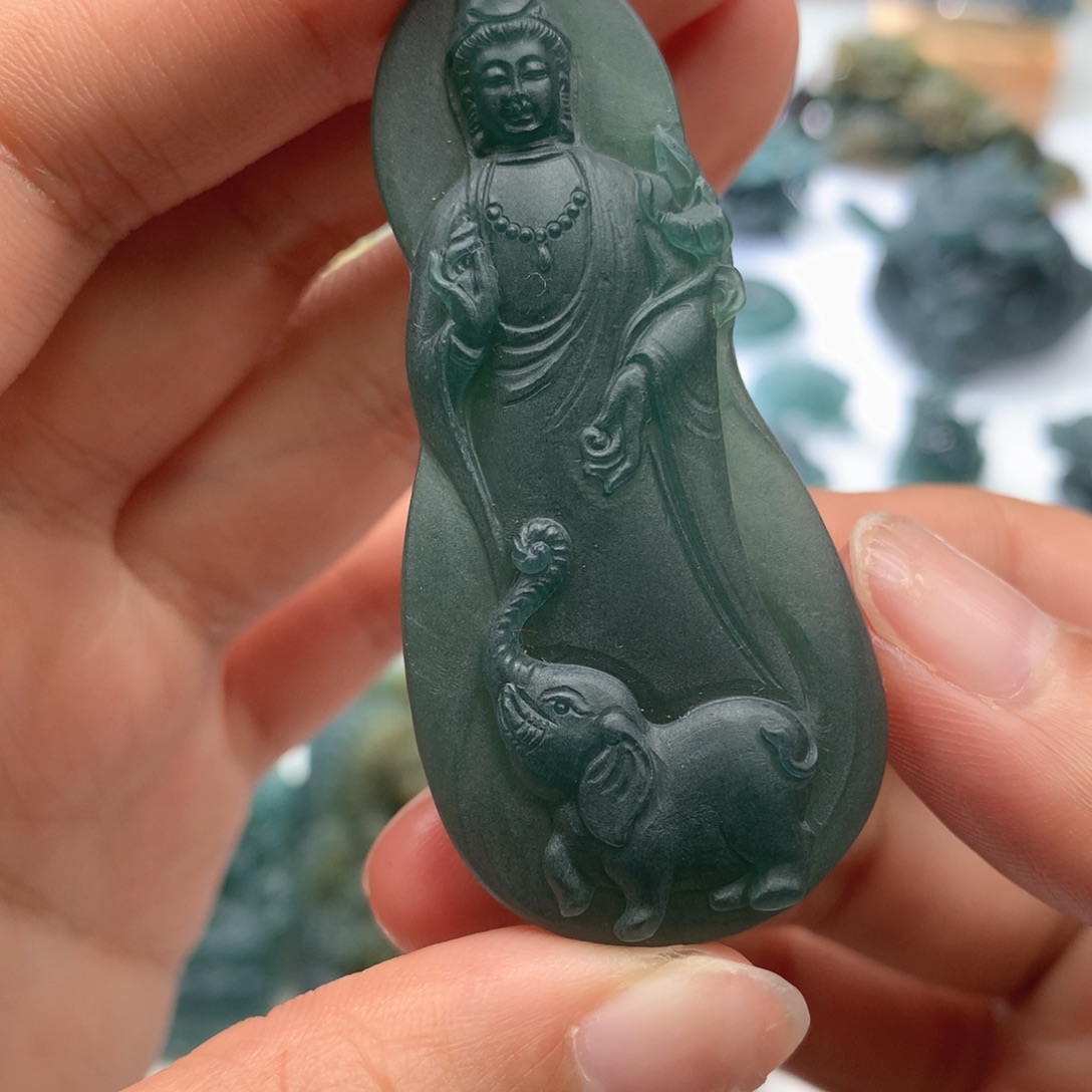 定制翡翠未镶嵌毛货不退不换