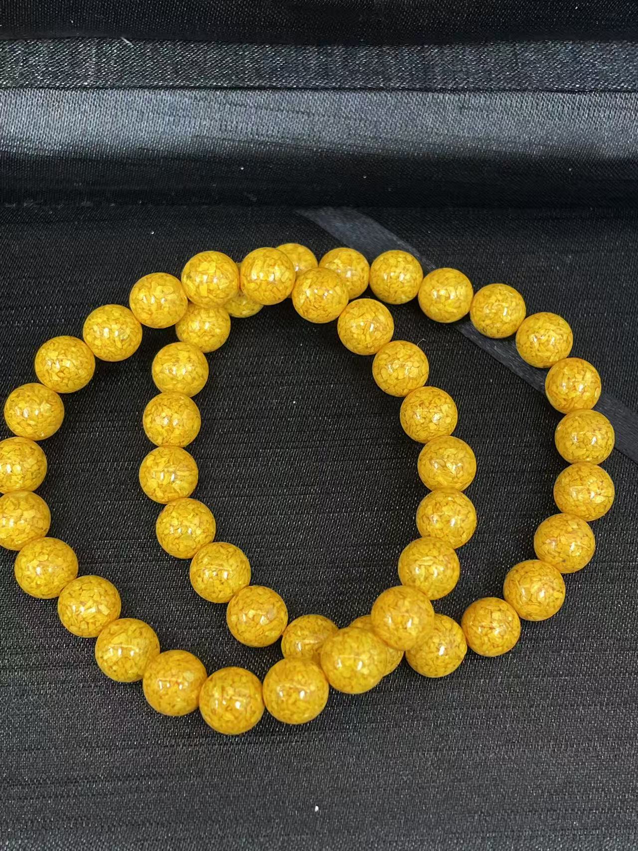 含辰砂工艺品晶体砂雄黄手串8m+（多样性单个发货）