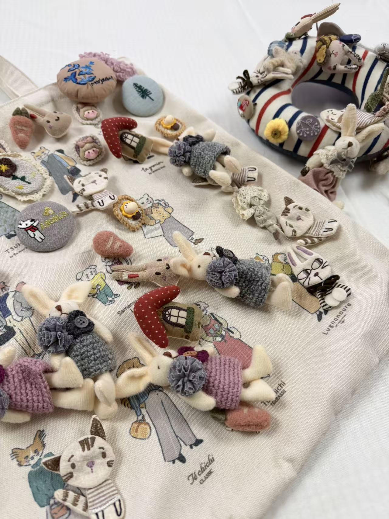 非金属布艺胸针 重工手工饰品编织胸针