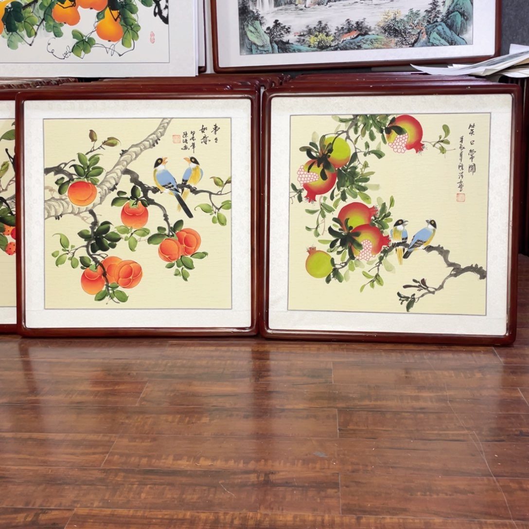 国画带框尺寸63*63厘米