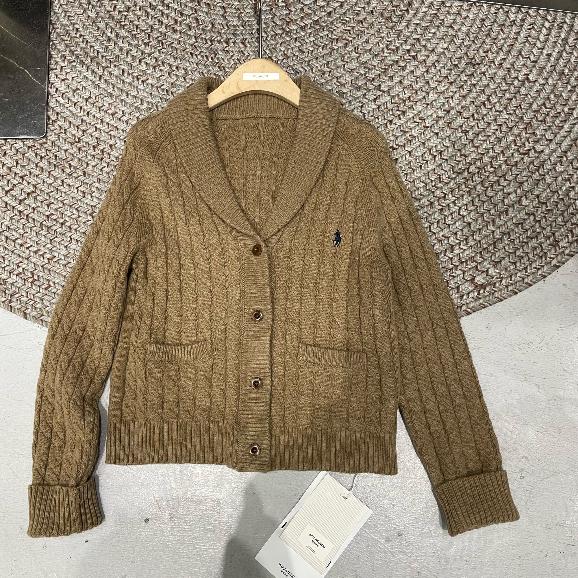 鑫燃KiKI 100羊毛韩版高级感麻花结针织衫 6172 WU【B】