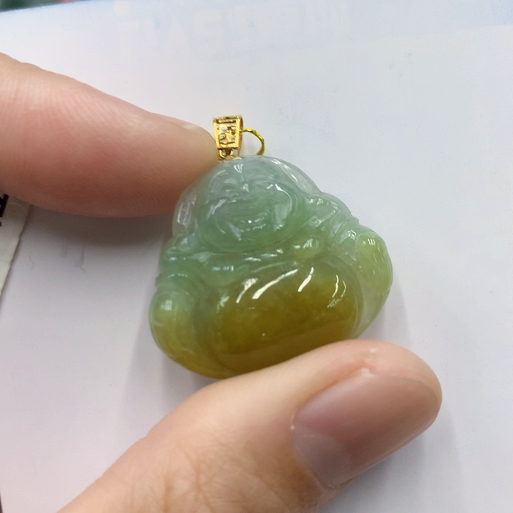 翡翠颈饰18K金镶嵌11111111