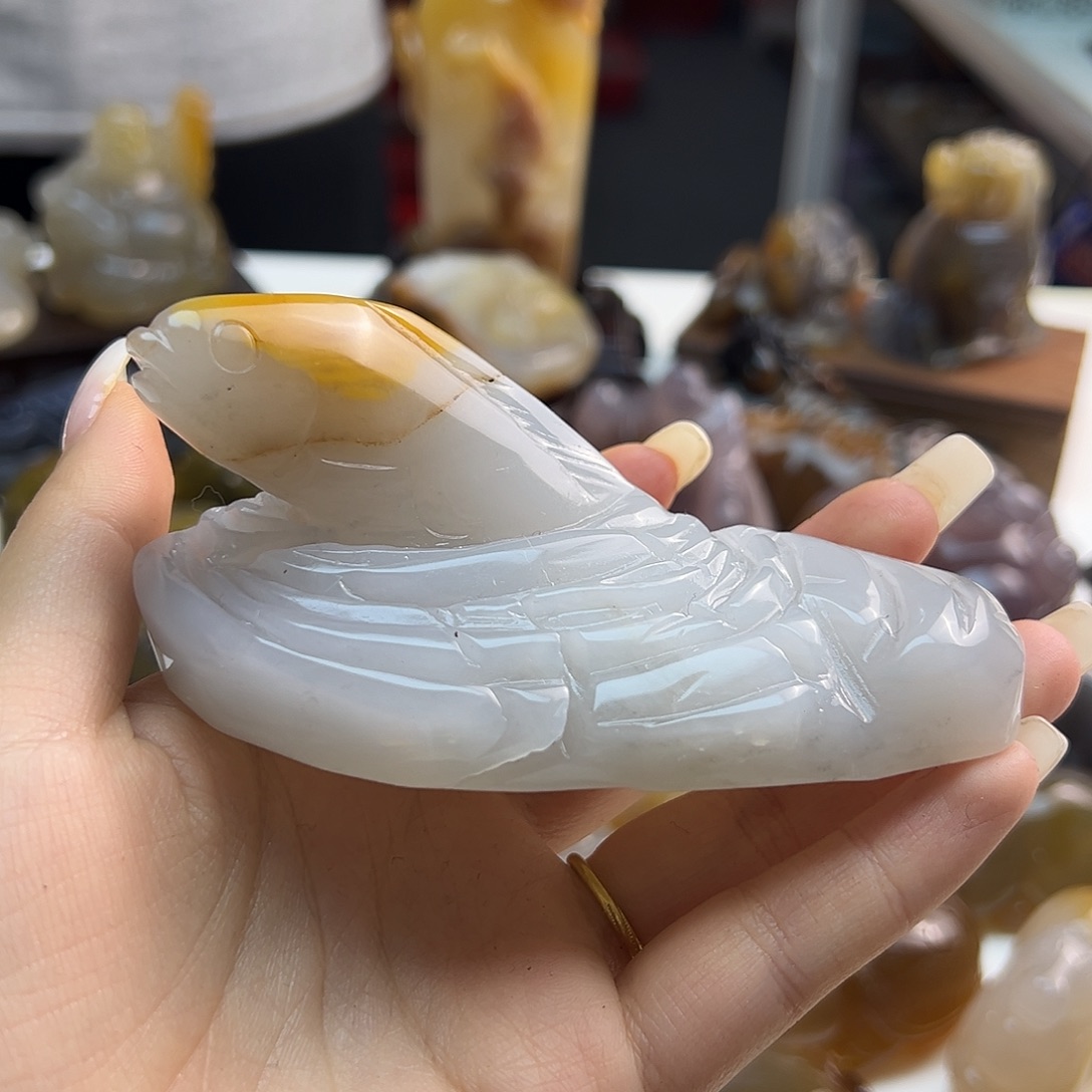 玛瑙/玉髓未镶嵌吊坠(不含链)