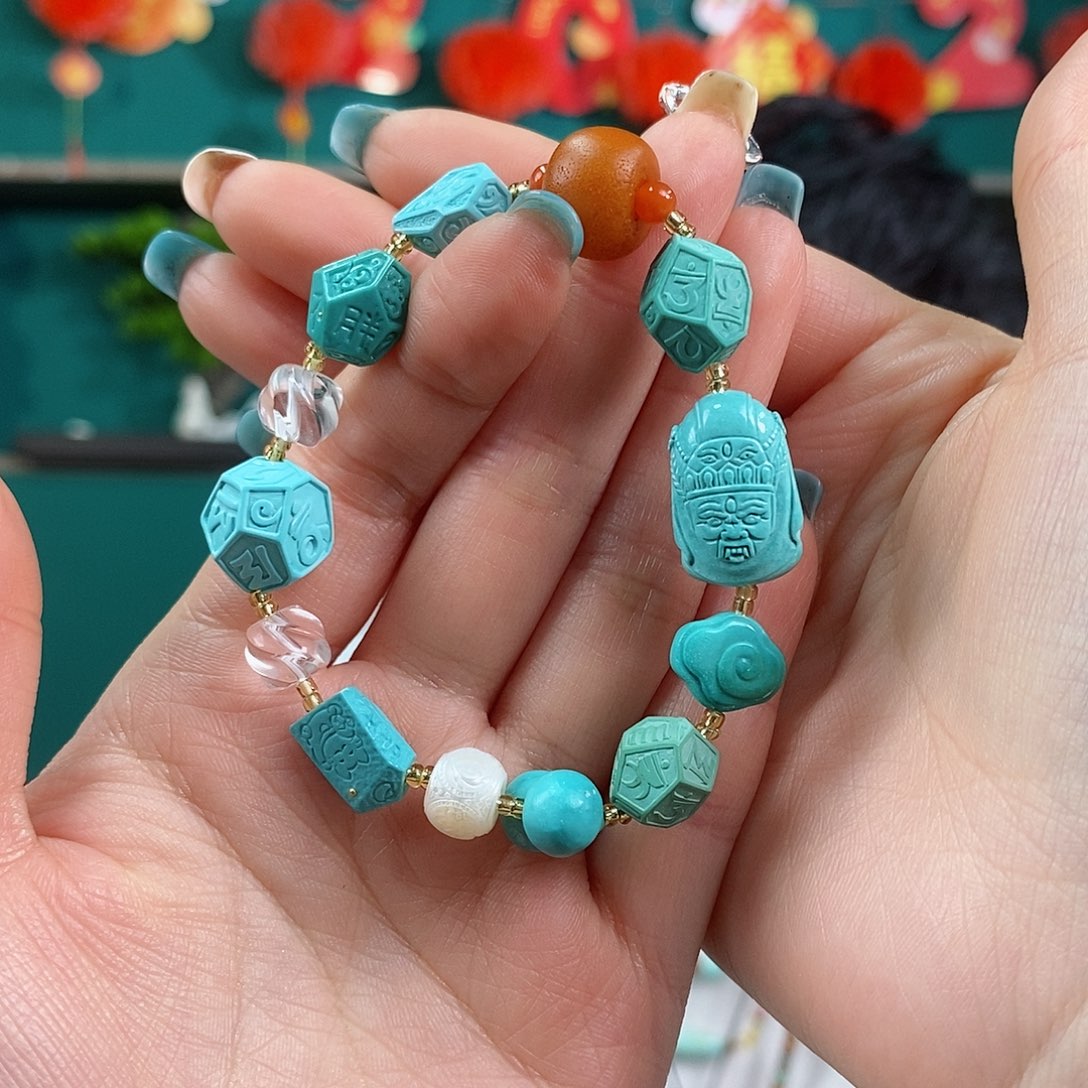 绿松石珠宝奇石未镶嵌