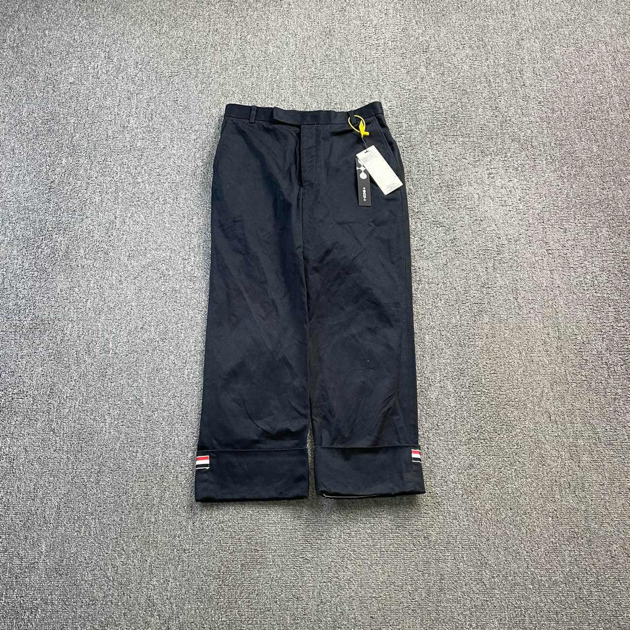 95新 THOMBROWNE c811 302085 TB 藏青色条纹九分裤 1码/