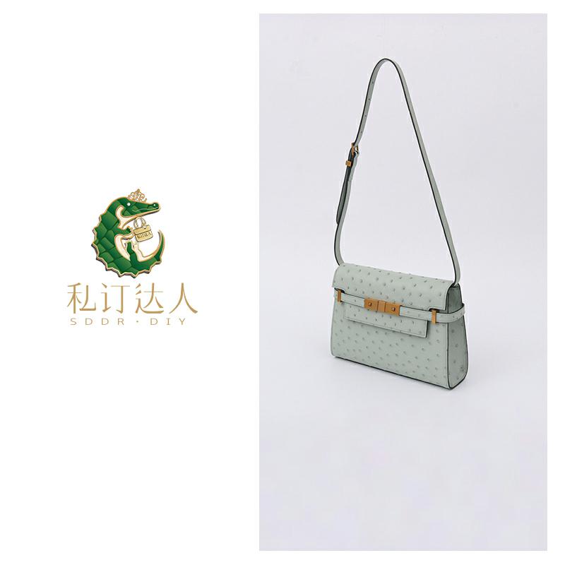 私订达人2025上新轻奢女士好物平替鸵鸟皮女包时尚百搭肩包