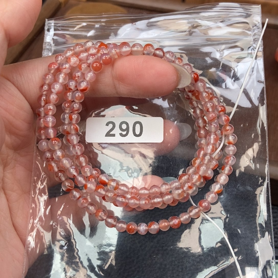 南红玛瑙未镶嵌手链卡4.2