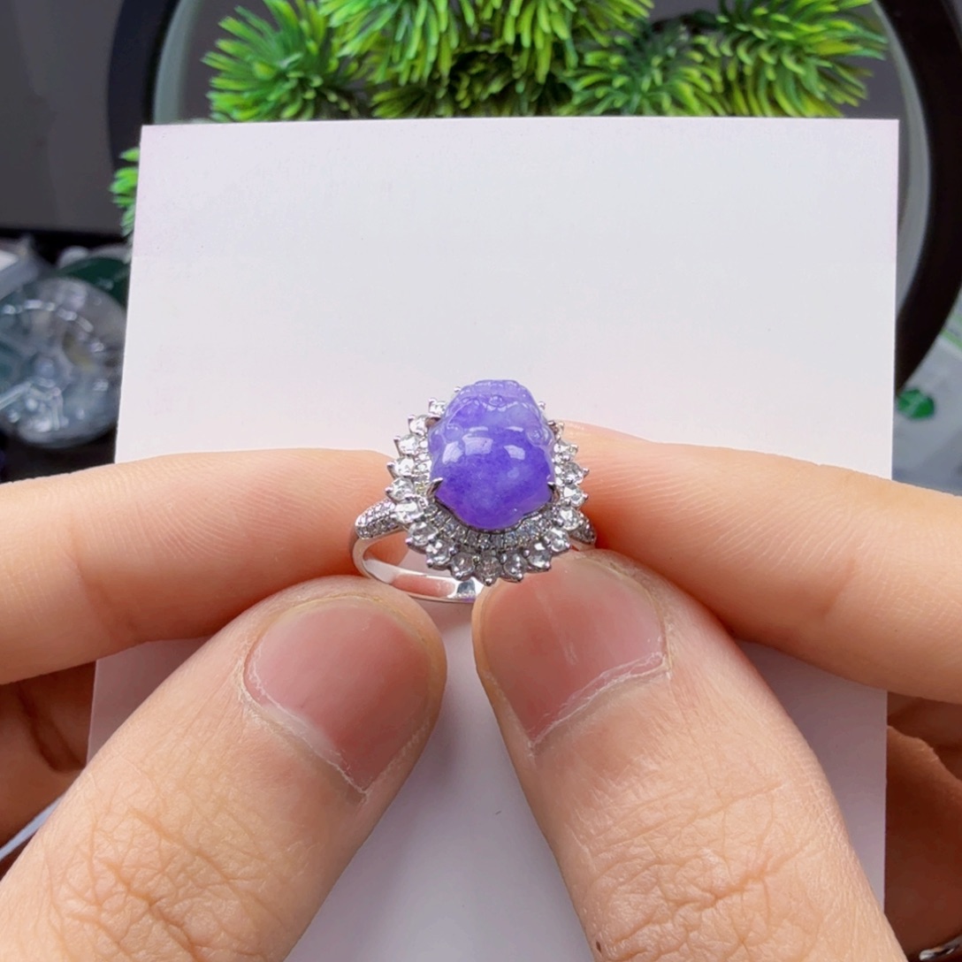 翡翠颈饰18K金镶嵌岚*一件