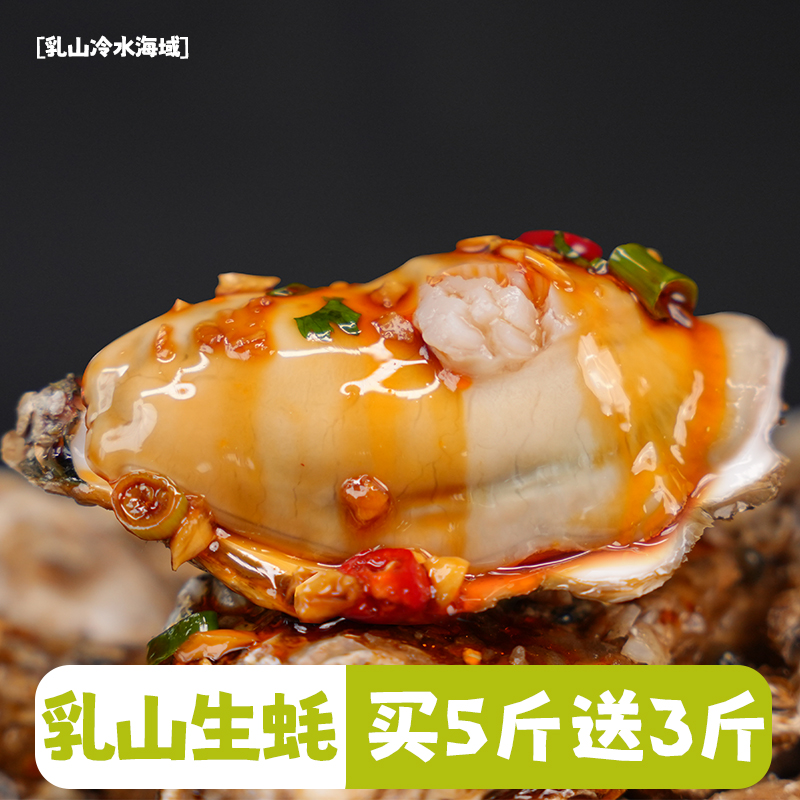 【米多多】买5斤送3斤鲜活正宗乳山生蚝 牡蛎海蛎子冷水蚝肥嫩
