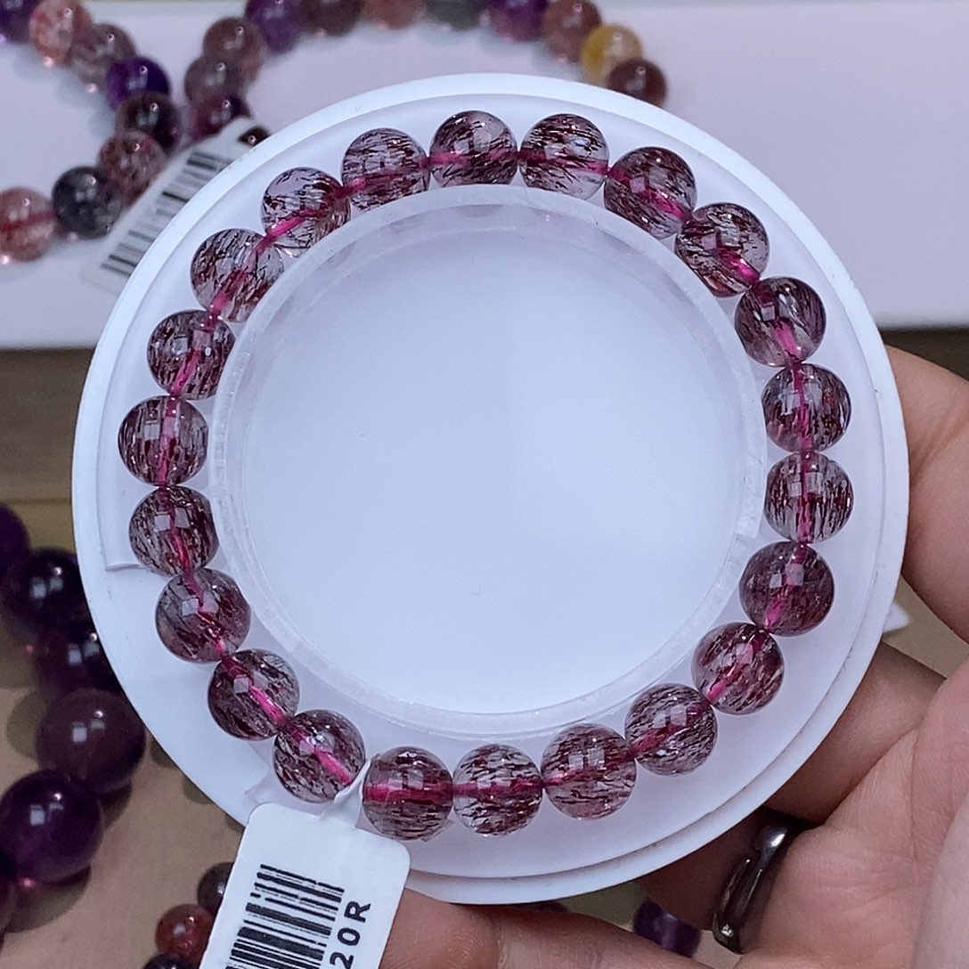 水晶手链未镶嵌红彼岸花超七8mm+