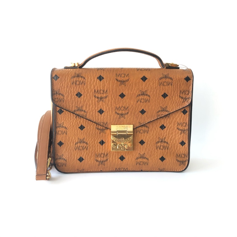 95新 MCM 安洁利严选 MCM邮差包 WHL411198H