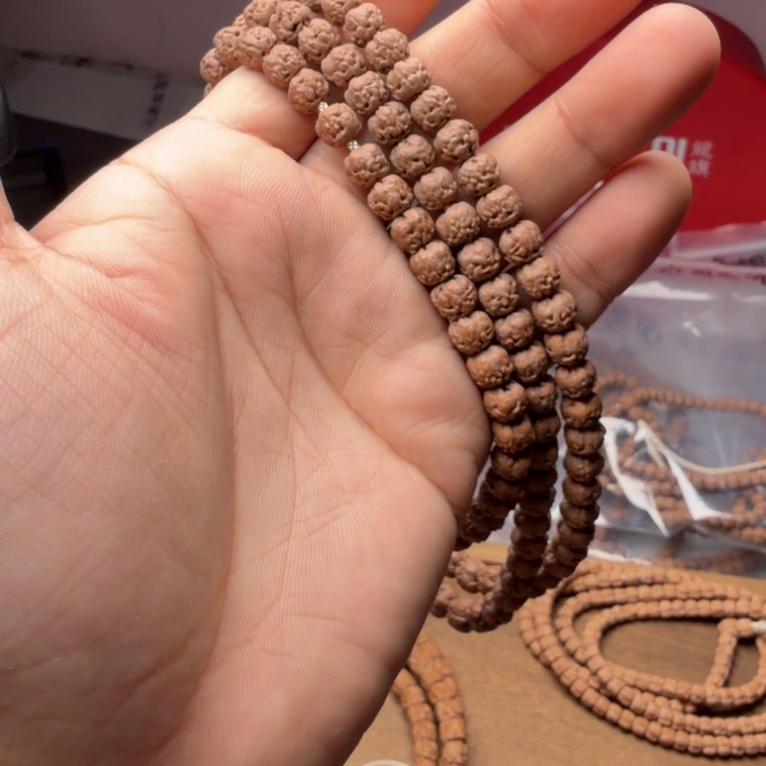 虾***饼吊坠金刚菩提佛手108