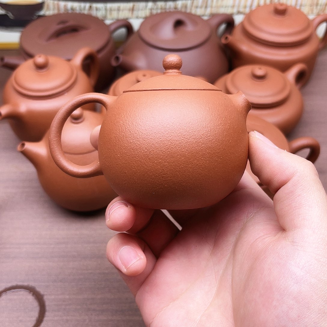 紫砂茶壶宜兴紫砂壶原矿红降坡西施150毫升