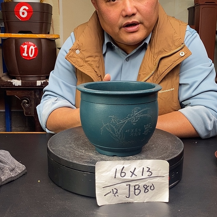 紫砂花盆货号一只Jb80